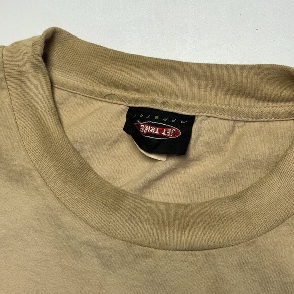 Vintage 90s Jet Ski T Shirt Mens XL 25.5x30 Jet Tribe Brown Single Stitch - Picture 4 of 12